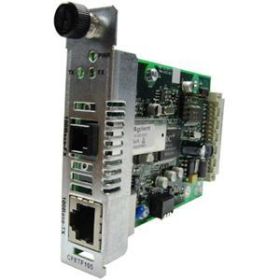 CFETF1016-105 Transition 100Base-TX (RJ-45) to 100Base-FX 1310 NM Single-Mode (SC) 60 Kilometers/32.3 Miles for Fast Ethernet Point System Slide-In-Module Media Converters