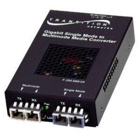 SFMFF1324-220 Transition 1000Base-SX 850 NM Multi-Mode to 1000Base-LX 1310 NM Extended Multi-Mode 2 Kilometers/1.2 Miles for Gigabit Ethernet Stand-Alone Media Converter