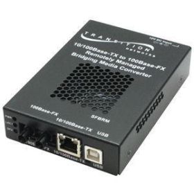 SFBRM1013-100-NA Transition 10/100Base-TX (RJ-45) to 100Base-FX 1300 NM Multi-Mode (SC) 2 Kilometers/1.2 Miles for 10/100 Bridging Stand-Alone Media Converter