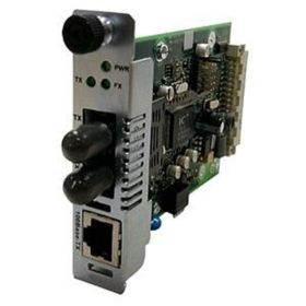 CRMFE1029-201 Transition 100Base-TX To 100Base-FX 1550 NM TX/1310 NM RX Single-Fiber Single-Mode SC 20 Kilometers/12.4 Miles for Fast Ethernet Slide-In-Module Media Converter Mod