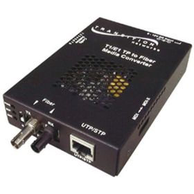 SSDTF1015-105 Transition Twisted Pair (RJ-48) 1.5 Kilometers/0.9 Miles to 1310 NM Single-Mode (SC) 40 Kilometers/24.9 Miles for Remotely Managed T1/E1 Copper to Fiber Stand-Alone Media Converter