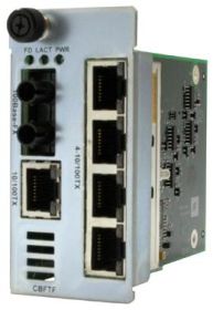 CBFTF1013-120 Transition 5x 10/100Base-TX (RJ-45) to 100Base-FX 1300 NM Multi-Mode (SC) 2 Kilometers/1.2 Miles for 10/100 Bridging Point System Slide-in-Mode Media Converter