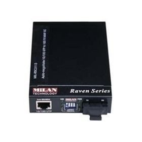 MIL-RC3113-15 Transition Raven Series 10/100Base-TX to 10Base-FX SM SC 15km Media Converter