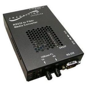 SRS2F3113-100 Transition DB-9 to 1300 NM Multi-Mode (SC) 2 Kilometers/1.2 Miles for RS232 with Remote Management Stand-Alone Media Converter