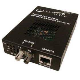 SSEFE1012-100 Transition 10Base-T or 100Base-TX (RJ45) to 10Base-FL or 100Base-FX (SC) Single-Mode 1310 NM 20 Kilometers/12.4 Miles for Speed Selectable Copper to Fiber Media Converter