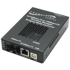 SFBRM1040-100-NA Transition 10/100Base-TX (RJ-45) to SFP Slot (Empty) for 10/100 Bridging Stand-Alone Media Converter