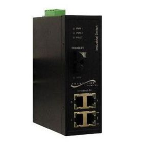 SISTF1014-140-LRT Transition 4x 10/100Base-TX (RJ-45) to 100Base-FX 1310 NM Single-Mode (SC) 15 Kilometers/9.3 Miles for Ethernet Switch Stand-Alone Media Converter