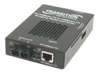 SBFTF1039-105 Transition 10/100Base-TX (RJ-45) to 100Base-FX 1300 NM Multi-Mode (LC) 2 Kilometers/1.2 Miles for 10/100 Bridging Stand-Alone Media Converter