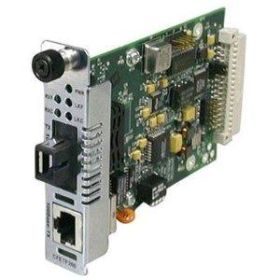 CFETF1013-105 Transition 100Base-TX (RJ-45) to 100Base-FX 1300 NM Multi-Mode (SC) 2 Kilometers/1.2 Miles for Fast Ethernet Conversion Center Slide-In-Module Media Converter