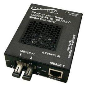 E-TBT-FRL-05SCHT Transition 10Base-T (RJ-45) to 10Base-FL 850 NM Multi-Mode (SC) 2 Kilometers/1.2 Miles for Ethernet Copper to Fiber Media Converter