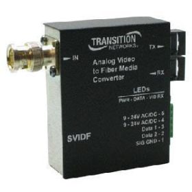 SVIDF2013-100 Transition BNC to 850 NM Multi-Mode SC 2 Kilometer/1.2 Miles for Analog CCTV Video Point System Slide-In-Module Media Converter