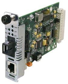 CFETF1029-207 Transition 100Base-TX (RJ-45) to 100Base-FX 1310 NM TX / 1550 NM RX Single-Fiber Single-Mode (SC) 40 Kilometers/24.9 Miles for Fast Ethernet Point System Slide-In-Module Media Converter