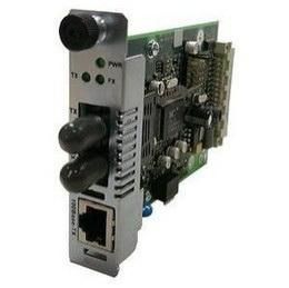 CRMFE1029-202 Transition RJ-45 100Base-TX Simplex SC 100Base-FX UTP Slide in Module Media Converter