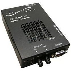 SRS2F3115-100 Transition DB-9 to 1310 NM Single-Mode (SC) 40 Kilometers/24.9 Miles for RS232 with Remote Management Stand-Alone Media Converter