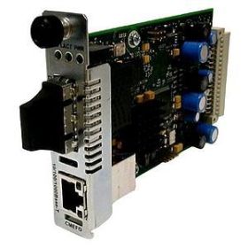 CMEFG1015-100 Transition 10/100/1000Base-T (RJ-45) to 1000Base-LX-10 1310 NM Single-Mode (SC) 30 Kilometers/18.6 Miles for 10/100/1000 Ethernet Remotely Managed Point System Slide-In-Module Media Converter
