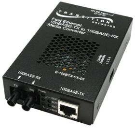 E-100BTX-FX-05SMHT Transition 100Base-TX (RJ-45) to 100Base-FX 1310 NM Single-Mode (SC) 20 Kilometers/12.4 Miles for Unmanaged Hardened Fast Ethernet Media Converter