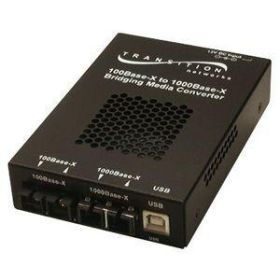 SFBRM1317-100 Transition 100Base-FX 1300 NM Multi-Mode (SC) 2 Kilometers/1.2 Miles to 1000Base-LX 1550 NM Single-Mode (SC) 65 Kilometers/40.4 Miles for 10/100 Bridging Stand-Alone Media Converter