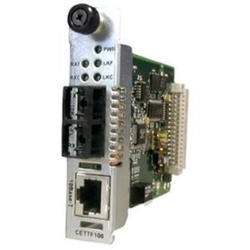 CETTF1022-105 Transition 10Base-T (RJ-45) to 10Base-FL 1310 NM Single-Mode (ST) 40 Kilometers/24.9 Miles for Ethernet Point System Platform Media Converter