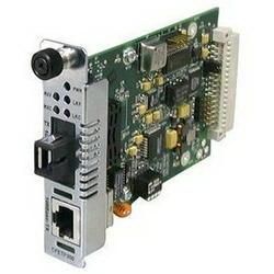 CFETF1011-205 Transition 100Base-TX (RJ-45) to 100Base-FX 1310 NM Multi-Mode (ST) 2 Kilometers/1.2 Miles for Fast Ethernet Point System Slide-In-Module Media Converter