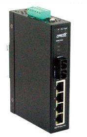 SISTP1013-141-LRT Transition 4 x 10/100Base-TX (RJ-45) to 100Base-FX 1300 NM Multi-Mode (SC) 2 Kilometers/1.2 Miles for 10/100 Industrial PoE Stand-Alone Media Converter