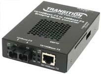 SBFTF1029-106 Transition 10/100Base-TX (RJ-45) to 100Base-FX 1550 NM TX/1310 NM (RX) Single-Fiber Single-Mode (SC) 20 Kilometers/12.4 Miles for 10/100 Bridging Stand-Alone Media Converters