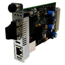 CMEFG1015-110 Transition 10/100/1000Base-T (RJ-45) to 1000Base-LX 1310 NM Single-Mode (SC) 30 Kilometers/18.6 Miles with Optical DMI for Ethernet Remotely Managed Point System Slide-In-Module Media Converter