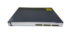 WSC3750G12SS2 Cisco 3750g Series 12-Ports Gigabit SFP Managebale Layer3 Rack Mountable 1U and Stackable Switch (Refurbished)