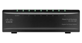 SLM2008PT-EU Cisco 8-Ports RJ-45 PoE Manageable Layer2 Wall Mountable and Desktop Gigabit PoE Smart Switch (Refurbished)