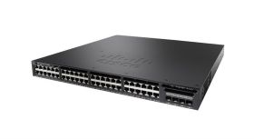 WS-C3650-48FQ-S-RF Cisco Catalyst 3650-48F 48-Ports 10/100/1000Base-T RJ-45 PoE+ Manageable Layer4 Rack-mountable 1U and Desktop Switch with 4x SFP Ports (Refurbished)
