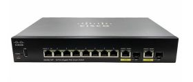 SG250-10P-K9-UK Cisco SG250-10P 10-Port Gigabit PoE Smart Switch - 10 Ports - Gigabit Ethernet - 10/100/1000Base-TX - 2 Layer Supported - Twisted  (Refurbished)