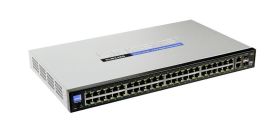SLM248GT Cisco SF200-48 48-Ports 10/100Mbps Ethernet 2 x Gigabit SFP Port Rack-mountable Ethernet Switch (Refurbished)