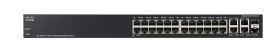 SRW2024-K9-A1 Cisco Linksys 24-Ports RJ-45 10/100/1000 Gigabit Ethernet WebView Managed Switch with 2x Shared SFP Ports (Refurbished)