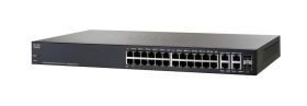 SG300-28PP-K9UK-RF Cisco SG300-28PP 28-Ports 10/100/1000Base-T RJ-45 PoE+ Manageable Layer3 Switch with 2x Shared SFP Slots (Refurbished)