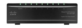 SLM2008PT Cisco SG200-08P 8-Ports Gigabit PoE Smart Switch (Refurbished)