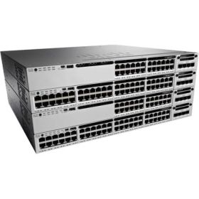 EDU-C3850-24P-S Cisco WS-C3850-24P 24-Ports PoE+ Twisted Pair 10/100/1000 Layer3 Manageable Rack-Mountable 1U Switch (Refurbished)