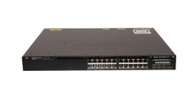 WS-C3650-24TD-S-RF Cisco Catalyst WS-C3650-24TD 24-Ports 10/100/1000Base-T RJ-45 Manageable Layer4 Rack-mountable 1U and Desktop Switch with 4x 10 Gigabit Ethernet Uplink Ports (Refurbished)