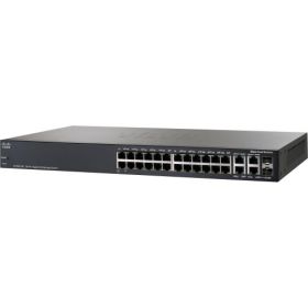 SRW2024P-K9-NA-RF Cisco SG 300-28P 28-Ports Gigabit PoE Managed Switch (Refurbished)