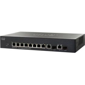 SG200-10FP-NA-RF Cisco Small Business Smart SG200-10FP 8-Ports RJ-45 10/100/1000 PoE Layer 2 Manageable Rack-mountable with 2 Combo Gigabit SFP Switch (Refurbished)