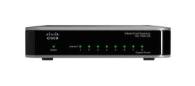SG100D-08-NA-RF Cisco SG 100D-08 8-Ports 10/100/1000Base-TX RJ-45 Layer2 Wall Mountable and Desktop Switch (Refurbished)