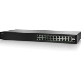 SG100-24-EU-RF Cisco SG100-24 22-Ports 10/100/1000Base-T Manageable Layer2 Rack-mountable Switch with 2x Shared SFP Slots (Refurbished)