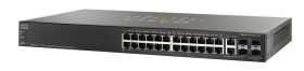 SG500-28P-K9-AU Cisco SG 500-28P 28-Ports 10/100/1000 RJ-45 PoE Stackable Manageable Rack-mountable Switch with 2x SFP Ports (Refurbished)