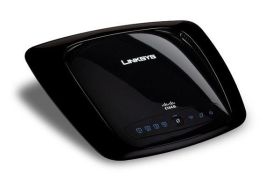 WRT160N-A1 Linksys Ultra RangePlus Wireless-N 802.11b/g/n 4-Ports 300Mbps Broadband Router (Refurbished)