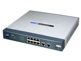 RV082 Linksys Cisco Dual WAN VPN Router with 8-Ports 10/100Mbps 10/100Base-TX Fast Ethernet Switch and 2x RJ-45 10/100 Wan Ports (Refurbished)