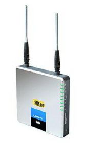 WAG54GX2 Linksys Wireless-G Adsl Gateway With SRX200 Wireless Router + 4-Ports Switch DSL (Refurbished)