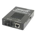 SBFTF1016-105 Transition 10/100Base-TX (RJ-45) to 100Base-FX 1310 NM Single-Mode (SC) 60 Kilometers/37.3 Miles for 10/100 Bridging Stand-Alone Media Converters