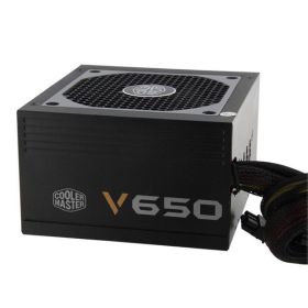 RS650-AMAAG1-S1 Cooler Master V650 650-Watts 120-230VAC 80 PLUS Gold Semi-Modular Internal Power Supply