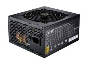 MPY-6501-AFAAG-TW Cooler Master MWE 650-Watts 100-240V AC 12-6A 50-60Hz 80-Plus Gold Full Modular ATX Power Supply