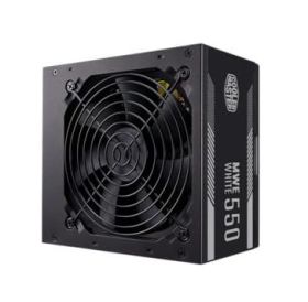 MPE-5501-ACAAW-CP Cooler Master MWE White 550-Watts 100-240V AC 8-4A 50-60Hz 80-Plus Standard ATX Power Supply
