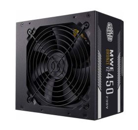 MPE-4501-ACAAW-BWO Cooler Master MWE White 450-Watts 100-240V AC 8-4A 50-60Hz 80-Plus Standard ATX Power Supply