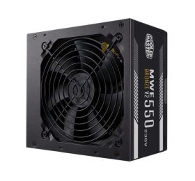 MPE-5501-ACAAW-BUS Cooler Master MWE 550-Watts 100-240V AC 8-4A 50-60Hz 80-Plus Bronze ATX Power Supply